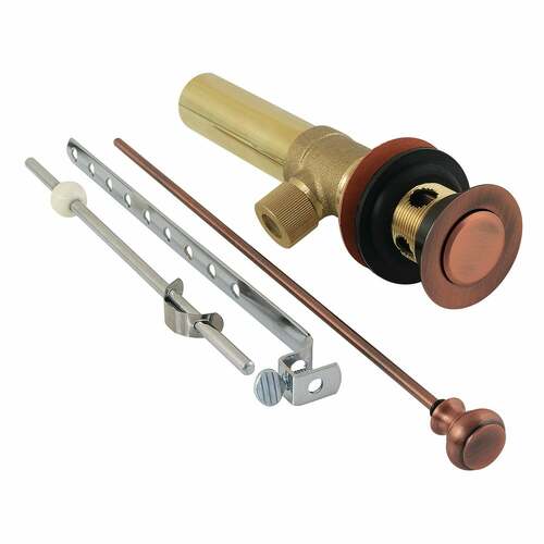 Kingston Brass KB2006AC Antique Copper Pop-Up Drain with Overflow, 22 Gauge