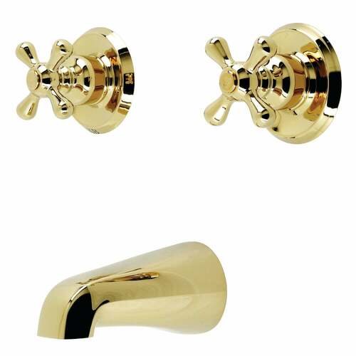 Kingston Brass KB242AXTO Victorian Double-Handle Tub Faucet in Polished Brass