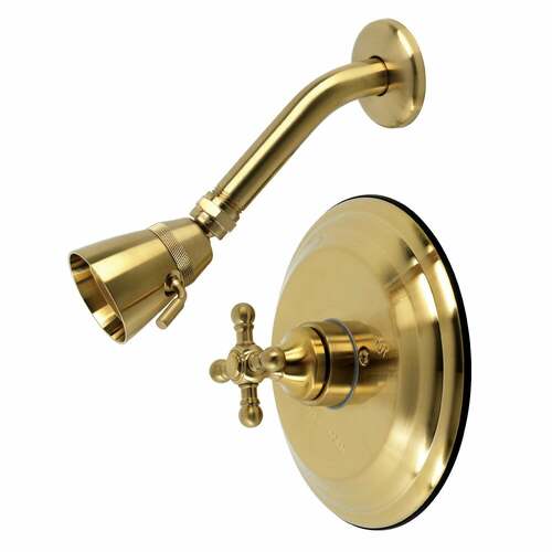 Kingston Brass KB2637BXSO Metropolitan Brushed Brass Single-Handle Pressure Balanced Shower Faucet