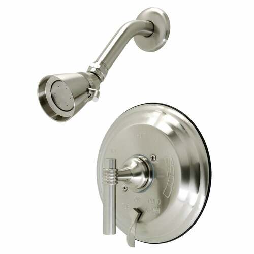 Kingston Brass KB26380MLSO Brushed Nickel Single-Handle Pressure Balanced Shower Faucet