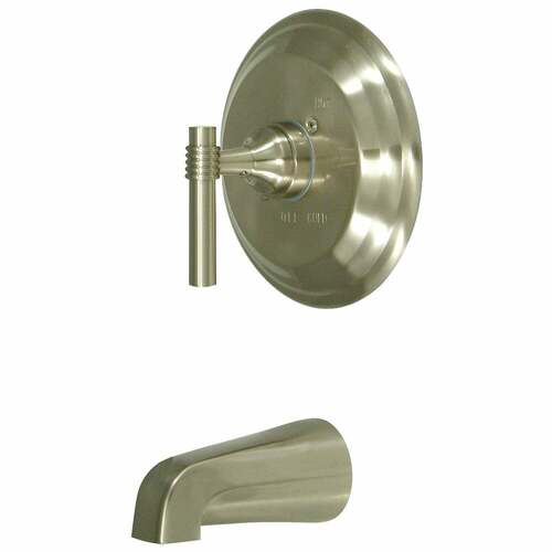 Kingston Brass KB2638MLTO Milano Single-Handle Pressure Balanced Tub Faucet, Brushed Nickel