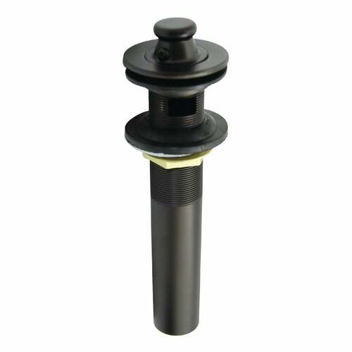 Kingston Brass KB3005 Oil Rubbed Bronze Lift Turn Sink Drain with Overflow, 17 Gauge