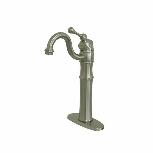 Kingston Brass KB3428BL Victorian Brushed Nickel Single-Handle Vessel Sink Faucet