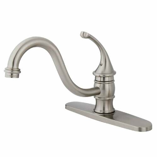Kingston Brass KB3578GLLS Georgian Brushed Nickel Single-Handle Kitchen Faucet