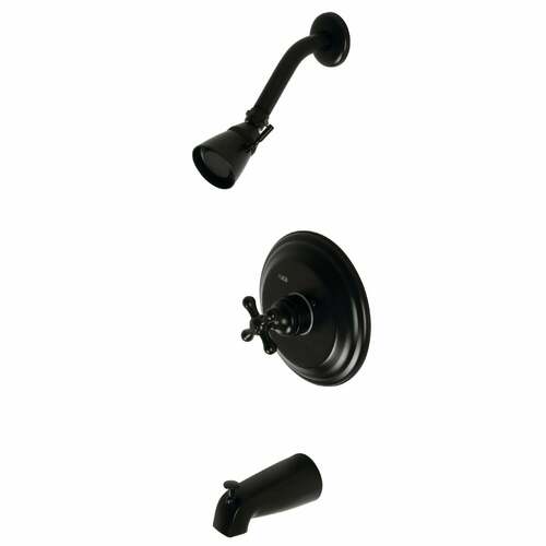 Kingston Brass KB3630AX Restoration Matte Black Single-Handle Tub Shower Faucet