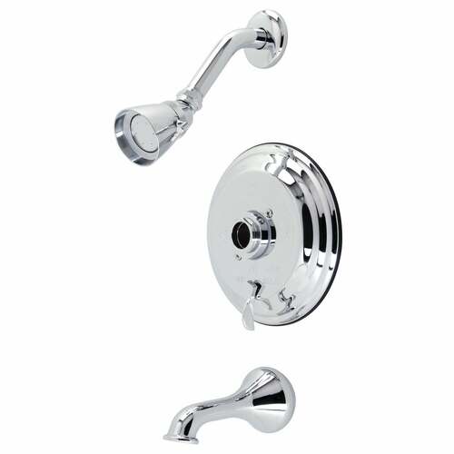 Kingston Brass KB36310TLH Single-Handle Pressure Balanced Tub Shower Faucet Trim, Polished Chrome