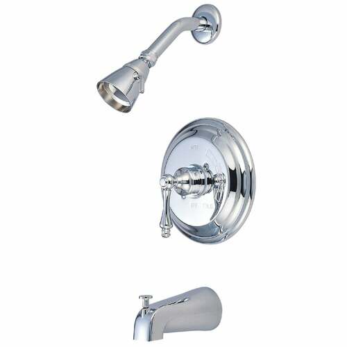 Kingston Brass KB3631AL Restoration Single-Handle Pressure Balanced Tub Shower Faucet, Chrome