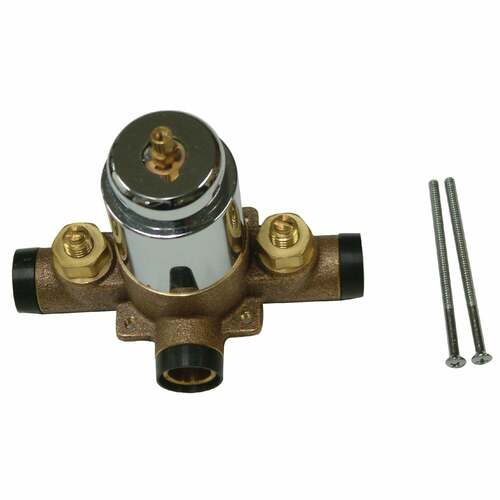 Kingston Brass KB3631SWTV Pressure Balanced Tub Shower Valve, CxC Swept, Polished Chrome