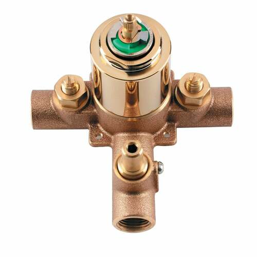 Kingston Brass KB36320V Restoration Pressure Balanced Tub Shower Valve with Stops, Polished Brass