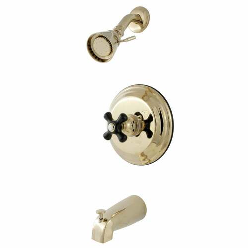 Kingston Brass KB3632PKX Duchess Single-Handle Pressure Balanced Tub Shower Faucet, Polished Brass