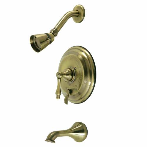 Kingston Brass KB36330AL Restoration Antique Brass Single-Handle Tub Shower Faucet