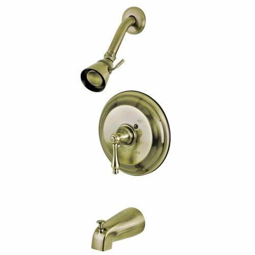 Kingston Brass KB3633AL Restoration Antique Brass Single-Handle Tub Shower Faucet