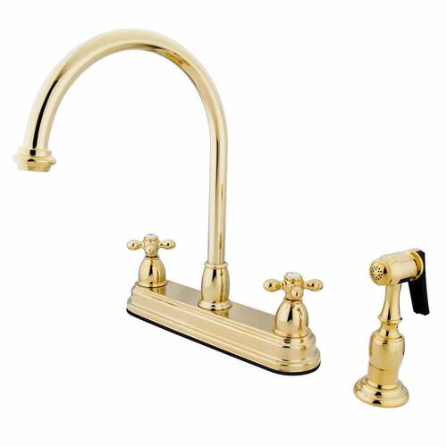 Kingston Brass KB3752AXBS Restoration Double-Handle 8