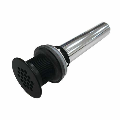 Kingston Brass KB4000MB Matte Black 17 Gauge Grid Drain without Overflow