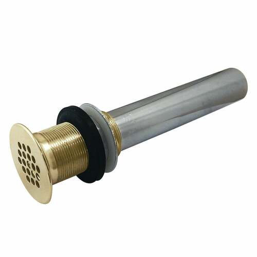 Kingston Brass KB4002 Polished Brass 17 Gauge Grid Drain without Overflow