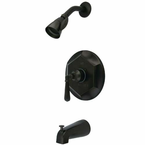 Kingston Brass KB4635HL Metropolitan Single-Handle Pressure Balanced Tub Shower Faucet, Oil Rubbed Bronze