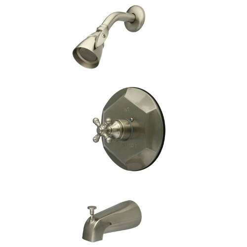 Kingston Brass KB4638BX English Vintage Single-Handle Pressure Balanced Tub Shower Faucet, Nickel