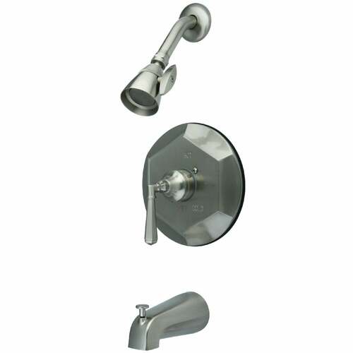 Kingston Brass KB4638HL Metropolitan Single-Handle Pressure Balanced Tub Shower Faucet, Nickel