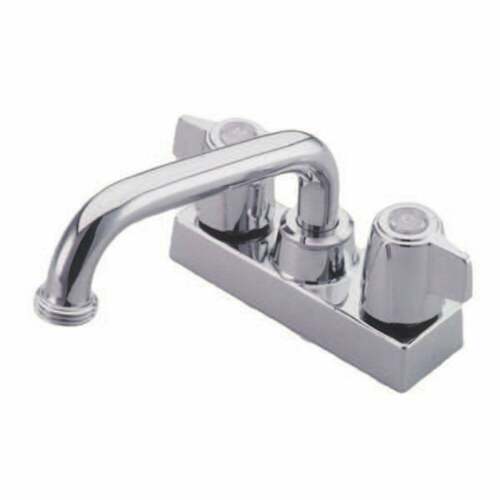 Kingston Brass KB470 Traditional Double-Handle 2-Hole Deck Mount Laundry Faucet, Chrome