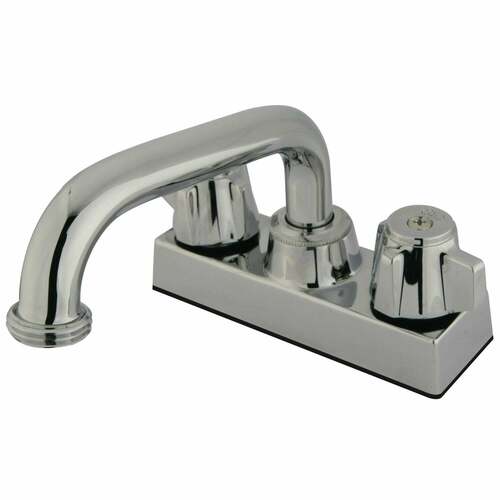 Kingston Brass KB471 Traditional Double-Handle 2-Hole Deck Mount Laundry Faucet, Chrome