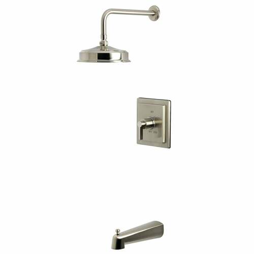 Kingston Brass KB5898NDL NuvoFusion Single-Handle Tub Shower Faucet, Brushed Nickel
