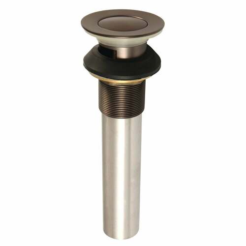 Kingston Brass KB6005 Oil Rubbed Bronze Push-Up Drain with Overflow
