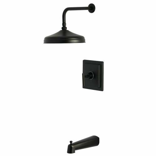 Kingston Brass KB6140CML Manhattan Single-Handle Pressure Balanced Tub Shower Faucet, Matte Black