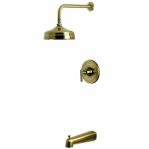 Kingston Brass KB6333CML Manhattan Single-Handle Pressure Balanced Tub Shower Faucet, Antique Brass