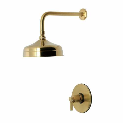 Kingston Brass KB6337NDLSO NuvoFusion Single-Handle Pressure Balanced Shower Faucet, Brushed Brass