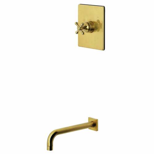Kingston Brass KB6347BXTO Metropolitan Single-Handle Pressure Balanced Tub Faucet, Brushed Brass