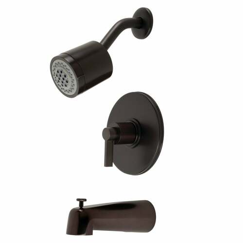 Kingston Brass KB6695NDL NuvoFusion Single-Handle Tub Shower Faucet, Oil Rubbed Bronze