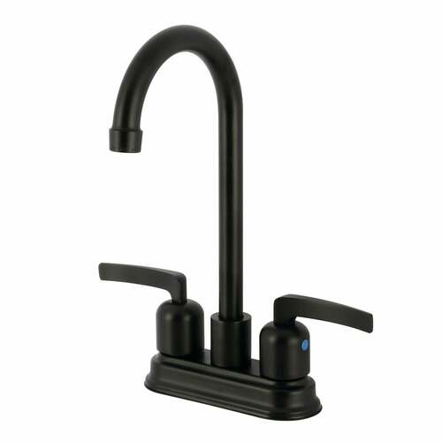 Kingston Brass KB8490EFL Centurion Matte Black Double-Handle 4