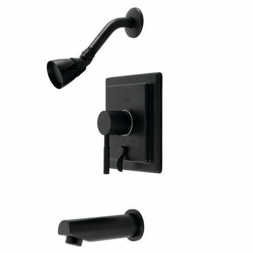 Kingston Brass KB86500DL Concord Matte Black Single-Handle Tub Shower Faucet