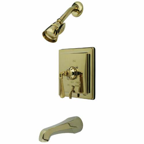 Kingston Brass KB86524HL Metropolitan Single-Handle Pressure Balanced Tub Shower Faucet, Brass