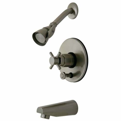 Kingston Brass KB86980DX Concord Single-Handle Pressure Balanced Tub Shower Faucet, Brushed Nickel