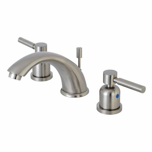 Kingston Brass KB8968DL Concord Brushed Nickel Widespread Bathroom Faucet with Pop-Up Drain