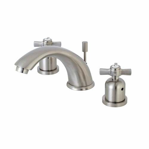 Kingston Brass KB8968ZX Millennium Widespread Bathroom Faucet with Pop-Up Drain, Brushed Nickel