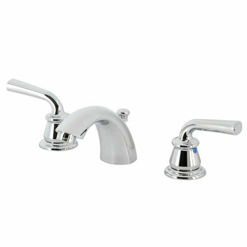 Kingston Brass KB951RXL Restoration Mini Widespread Bathroom Faucet with Pop-Up Drain, Chrome