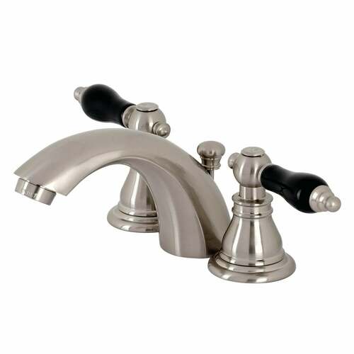 Kingston Brass KB958AKL Duchess Mini Widespread Bathroom Faucet with Pop-Up Drain, Brushed Nickel