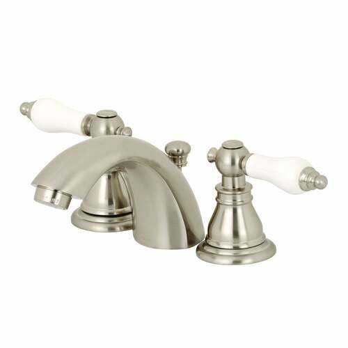 Kingston Brass KB958APL American Patriot Mini Widespread Bathroom Faucet, Brushed Nickel