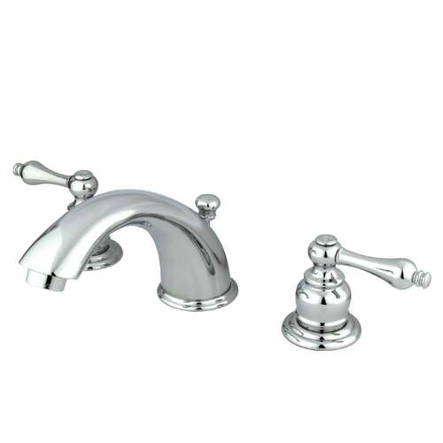 Kingston Brass KB971AL Victorian Widespread Bathroom Faucet with Pop-Up Drain, Chrome