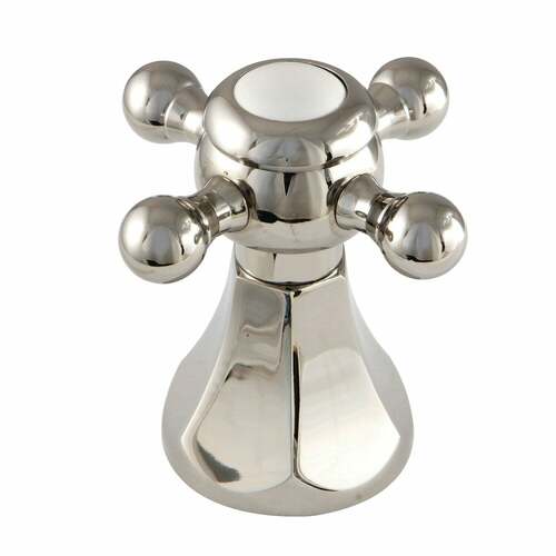 Kingston Brass KBDH4466BX Polished Nickel Metal Cross Handle Diverter for Tub Shower Faucet