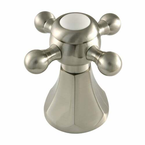 Kingston Brass KBDH4468BX Brushed Nickel Metal Cross Handle Diverter for Tub Shower Faucet