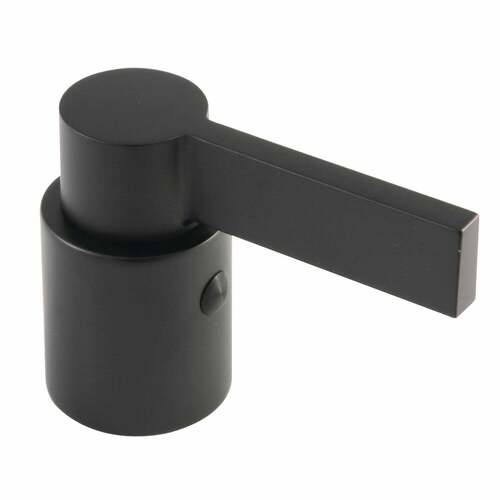 Kingston Brass KBDH8660NDL NuvoFusion Matte Black Metal Lever Diverter Handle for Tub Shower Faucet