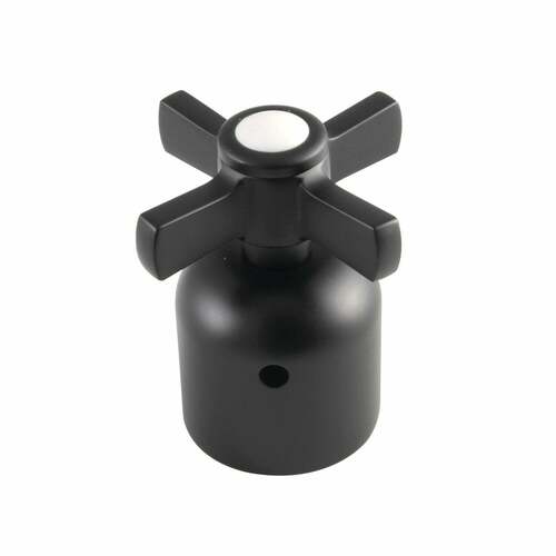 Kingston Brass KBDH8960ZX Millennium Matte Black Metal Cross Handle Diverter for Tub Shower Faucet