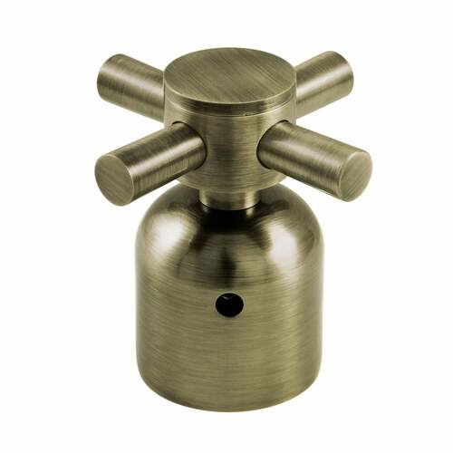 Kingston Brass KBDH8963DX Concord Antique Brass Metal Cross Handle Diverter for Tub Shower Faucet