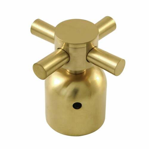 Kingston Brass KBDH8967DX Concord Brushed Brass Cross Handle Diverter for Tub Shower Faucet