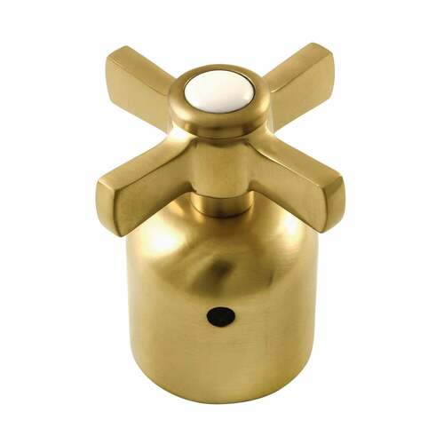 Kingston Brass KBDH8967ZX Millennium Brushed Brass Cross Handle Diverter for Tub Shower Faucet