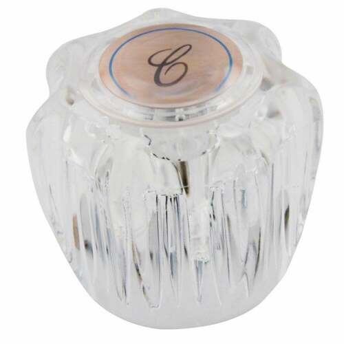 Kingston Brass KBH101C Metal Cold Side Knob Handle with Acrylic