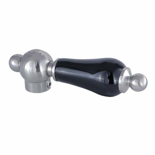 Kingston Brass KBH1608PKL Duchess Brushed Nickel Porcelain Lever Handle